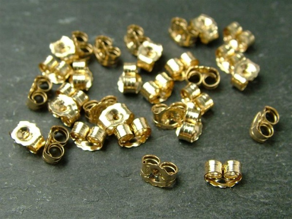 filled gold ear 5mm scroll butterfly zirconia cubic brilliant connector rose 75mm thecuriousgem