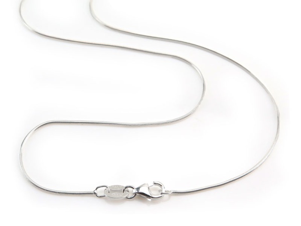 Sterling Silver Snake Chain (0.8mm) Necklace with Lobster Clasp ~ 16''