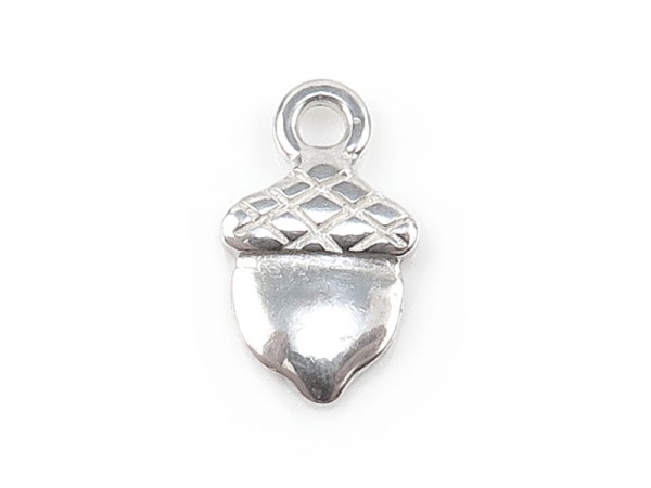 Sterling Silver Acorn Charm 9.5mm
