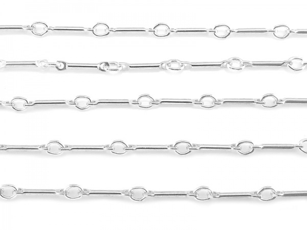 solid 925 Sterling Silver twisted oval cable chain extender with