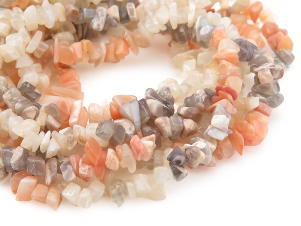 Multi Moonstone Chip Beads ~ 34'' Strand