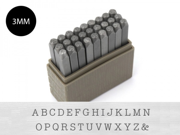 ImpressArt Metal Stamping Set ~ Bridgette ~ Uppercase Letters 3mm