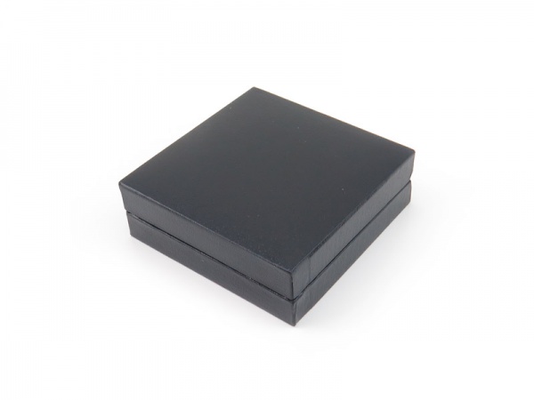 Leatherette Earring Box ~ Black ~ 50mm x 50mm