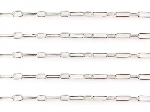 Jewelry Making Chain by Foot DIY Jewelry 925 Sterling Silver (Cable Trace  3.5mm, 10ft)