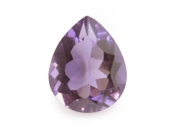 Amethyst Faceted Pear Cut 10mm