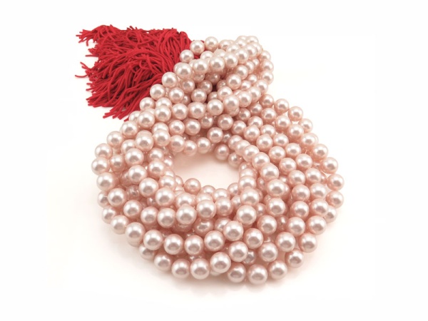 Shell Pearl Pink Round Beads ~ Various Sizes ~ 16'' Strand