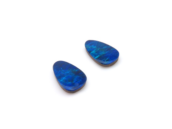 Australian Opal Freeform Doublet 10.5mm ~ PAIR