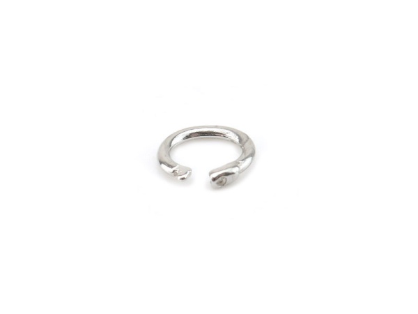 Sterling Silver Round Locking Ring 6mm