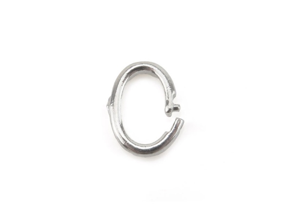 Sterling Silver Oval Locking Ring 11mm