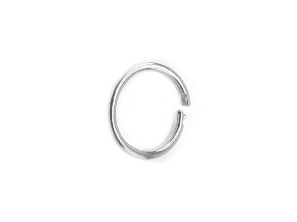 Sterling Silver Round Locking Ring 11mm
