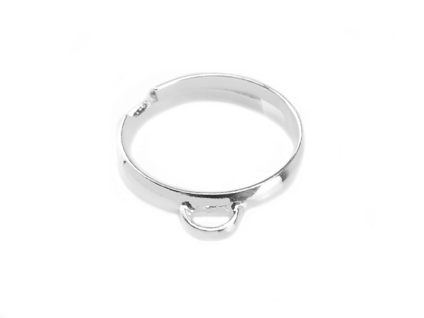Sterling Silver Adjustable Charm Ring