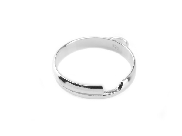 Sterling Silver Adjustable Charm Ring