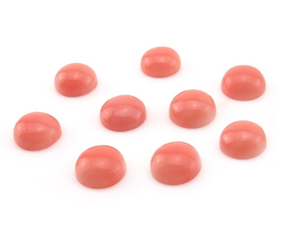 Pink Coral Round Cabochon ~ Various Sizes