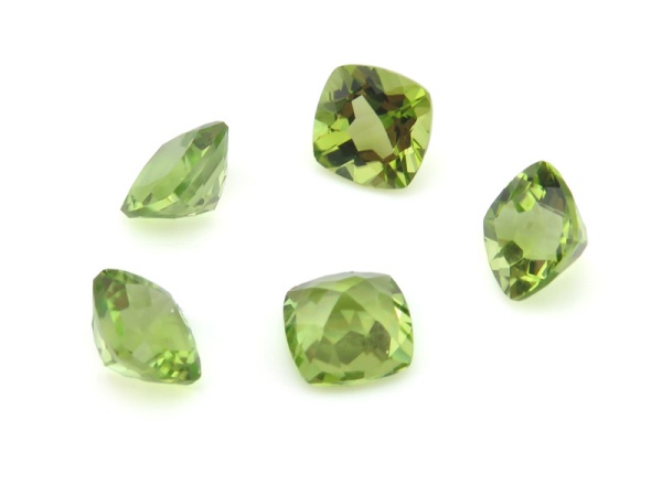 Fair Mined Peridot Faceted Cushion 6mm