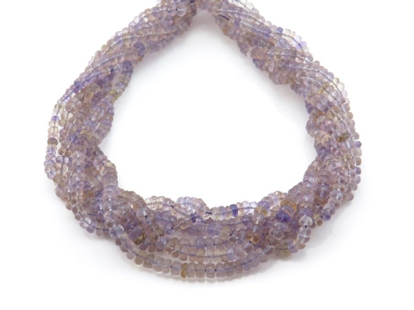 AA+ Ametrine Micro-Faceted Rondelle Beads ~ Various Sizes ~ 16'' Strand