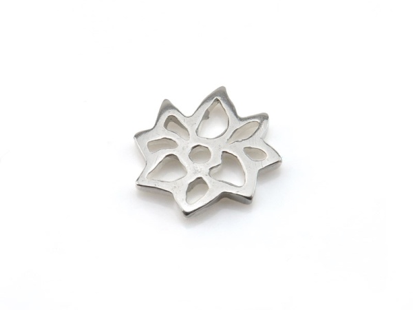 Sterling Silver Dahlia Flower Component 9mm