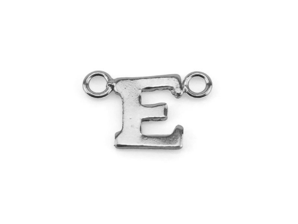 Sterling Silver Alphabet Connector ~ E