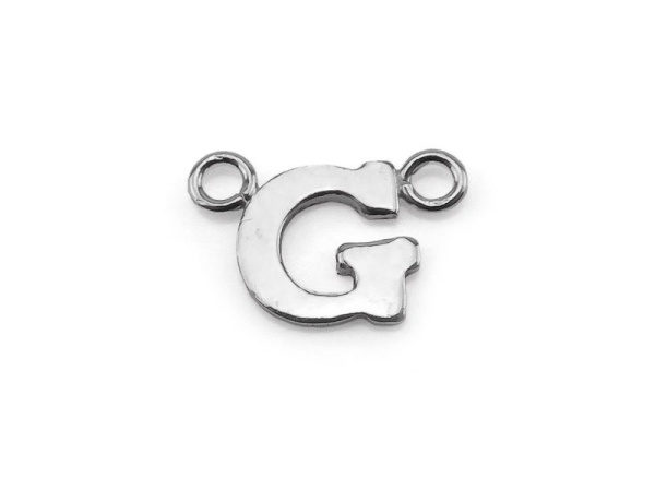 Sterling Silver Alphabet Connector ~ G