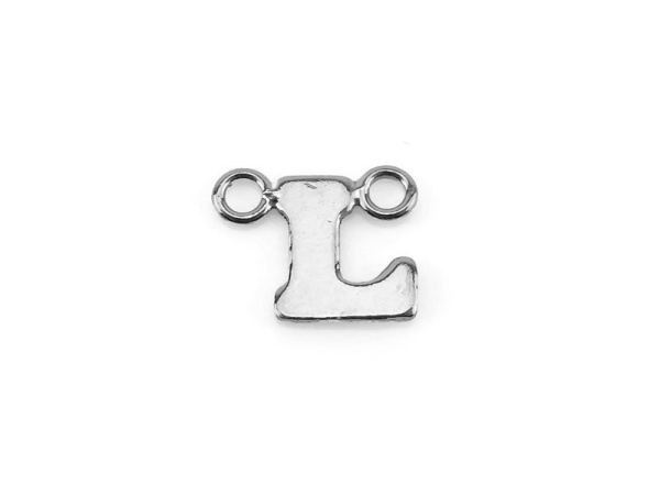 Sterling Silver Alphabet Connector ~ L