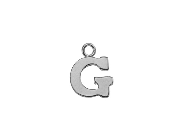 Sterling Silver Alphabet Charm ~ G