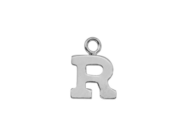 Sterling Silver Alphabet Charm ~ R