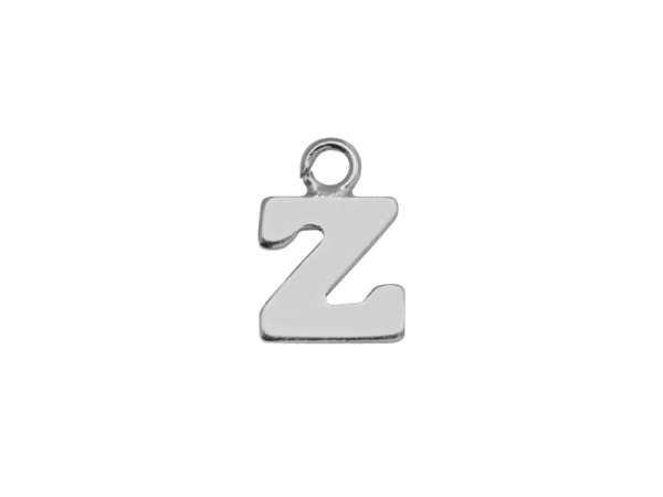 Sterling Silver Alphabet Charm ~ Z