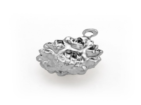 Sterling Silver Sunflower Charm 11.5mm