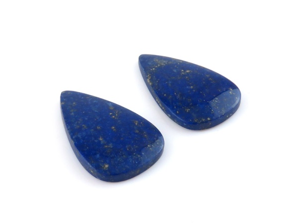 Lapis Lazuli Pear Cabochon 25.75mm ~ PAIR