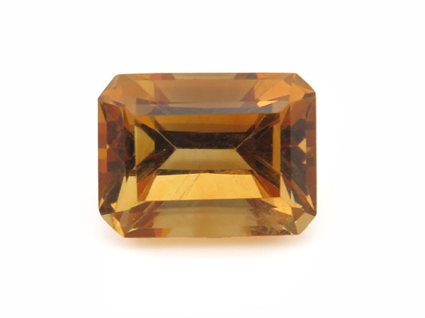 Madeira Citrine Faceted Octagon 8mm x 6mm