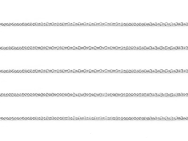 Sterling Silver Double Rolo Chain 1.5mm ~ by the Foot