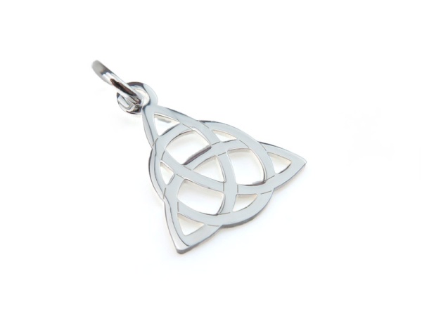 Sterling Silver Celtic Trinity Knot Pendant 17mm