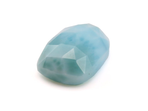 Larimar Rose Cut Slice 16.5mm