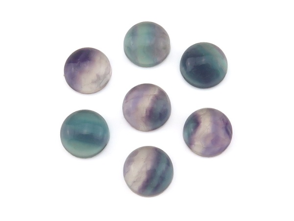 Fluorite Round Cabochon 12mm