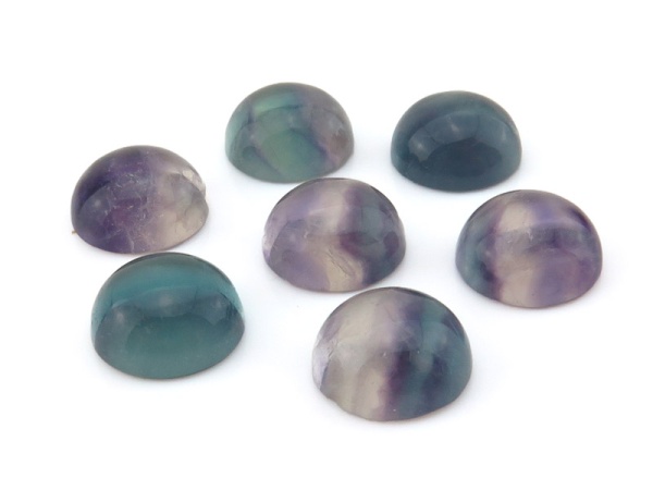 Fluorite Round Cabochon 12mm