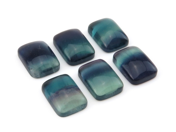 Fluorite Rectangle Cabochon 16.25mm x 12mm