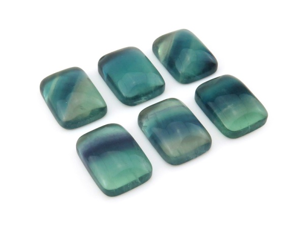 Fluorite Rectangle Cabochon 16.25mm x 12mm