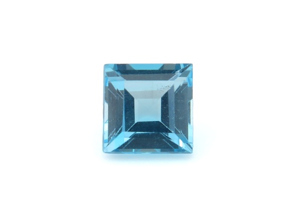 Swiss Blue Topaz Faceted Square ~ Various Sizes