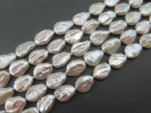 Freshwater Pearl Baroque Pear Beads 23-30mm ~ 15.5'' Strand