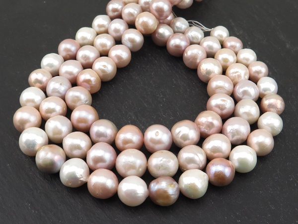 Freshwater Pearl Mixed Colour Off-Round Beads 11-11.5mm ~ 16'' Strand