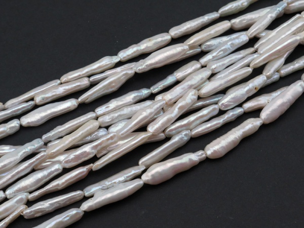 Freshwater Pearl Ivory Stick Beads 25-27mm ~ 15.5'' Strand