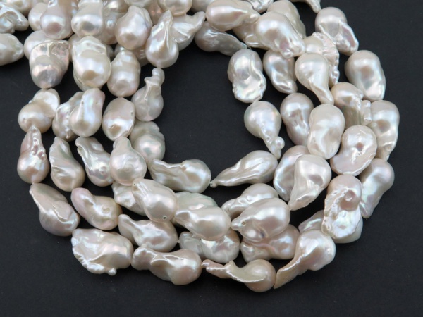 Freshwater Pearl Ivory Baroque Beads 18-21mm ~ 15'' Strand