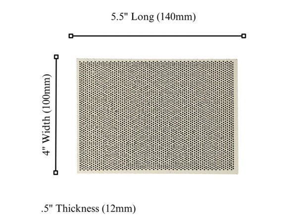 Honeycomb Rectangle Soldering Block 140mm x 100mm