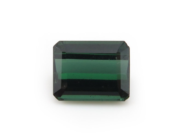 Green Tourmaline Faceted Octagon 8mm x 6.25mm