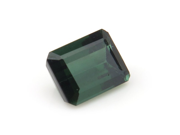 Green Tourmaline Faceted Octagon 8mm x 6.25mm