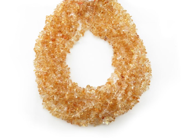 Citrine Smooth Tumble Nugget Beads 6-10mm ~ 16'' Strand