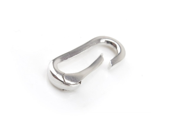 Sterling Silver Oval Spring Clasp 17.5mm