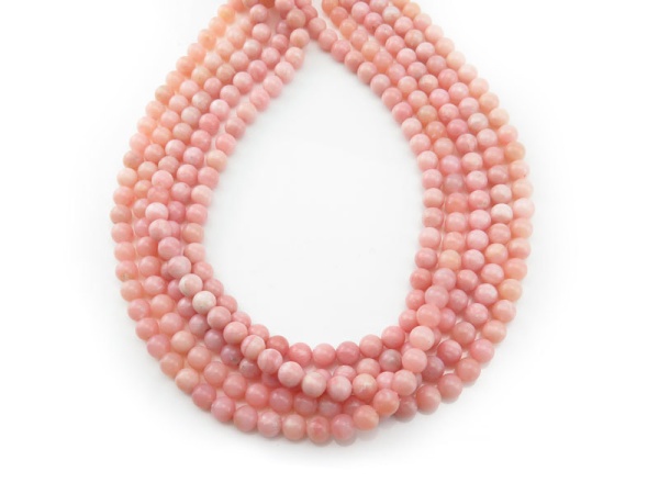 AA+ Pink Opal Smooth Round Beads ~ Various Sizes ~ 16'' Strand