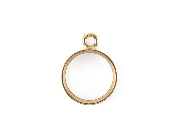 Gold Filled Bezel Pendant 6mm