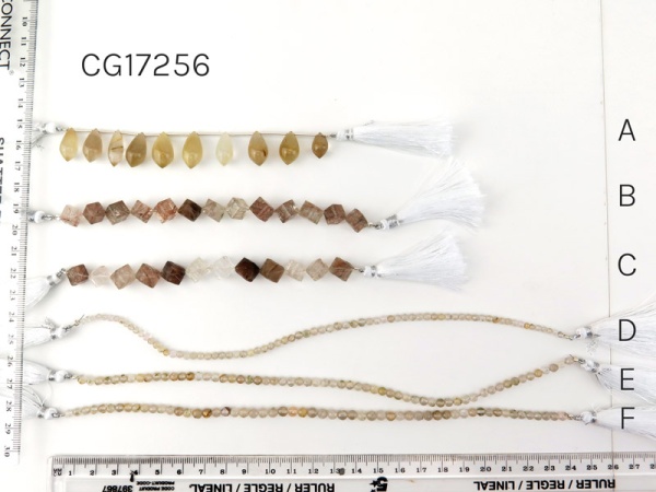 Rutilated Quartz Mixed Cut Strands