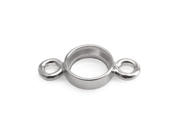 Sterling Silver Bezel Connector 3mm